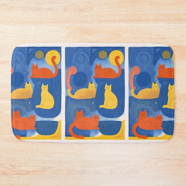 Item preview, Cobalt Cats At Noon Poster designed and sold by djovan.