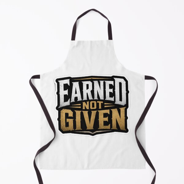 Item preview, Earned Not Given – Gym Motivation Vintage Typography Sticker designed and sold by ArtisticShape.