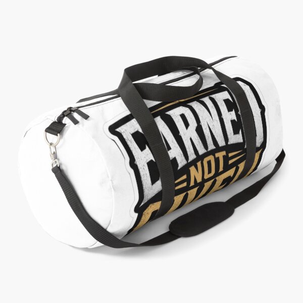 Item preview, Earned Not Given – Gym Motivation Vintage Typography Sticker designed and sold by ArtisticShape.