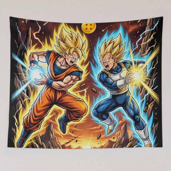Item preview, Goku vs Vegeta designed and sold by RatherCreative.