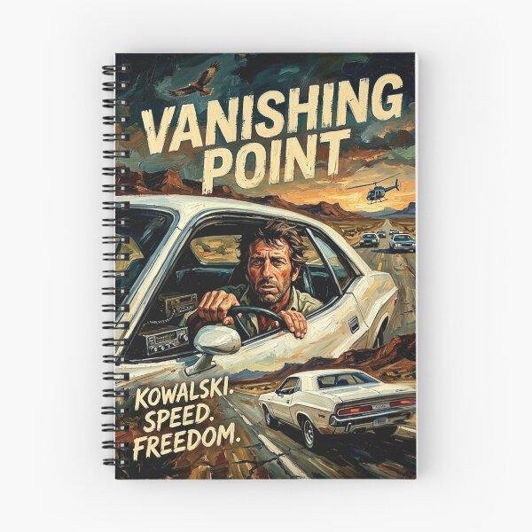 Item preview, Kowalski. Speed. Freedom. – Vanishing Point Fine Art Print designed and sold by Art's Diner.