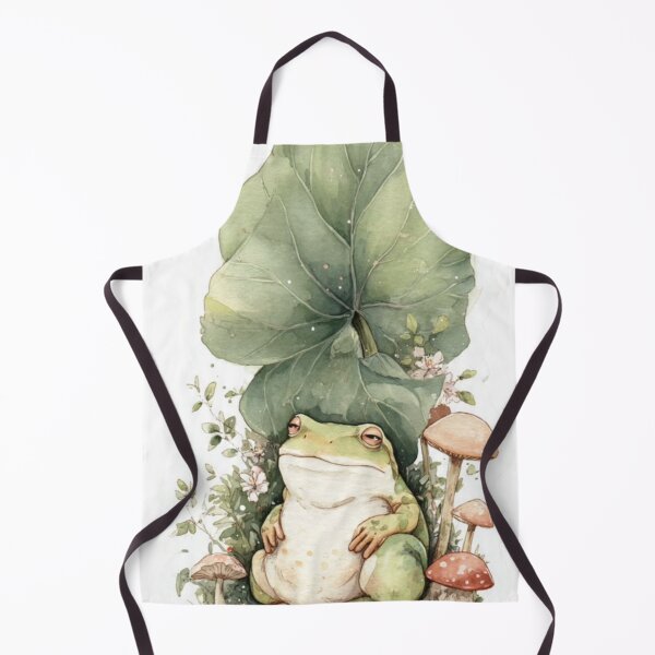 Item preview, Cottagecore Frog Under Leaf designed and sold by Cozy Chaos Studio Co.