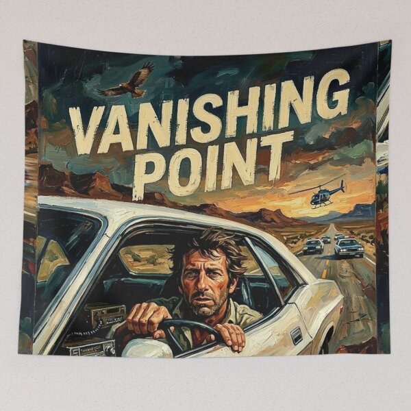Item preview, Kowalski. Speed. Freedom. – Vanishing Point Fine Art Print designed and sold by Art's Diner.