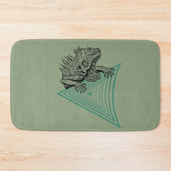 Item preview, Vaporwave Iguana Illustration | Retro Synthwave Geometric Reptile designed and sold by Half Mess.