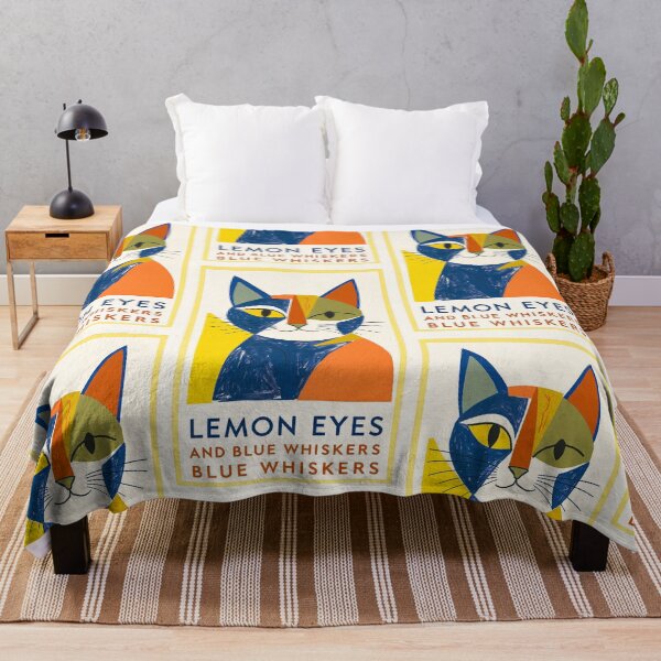 Item preview, Lemon Eyes Blue Whiskers Poster designed and sold by djovan.