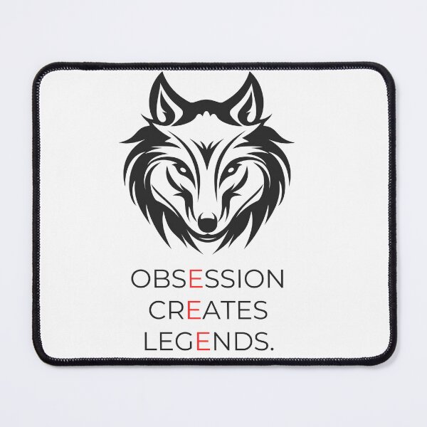 Item preview, Obsession Creates Legends Wolf Motivation T-Shirt | Alpha Mindset Graphic designed and sold by Vvmd.