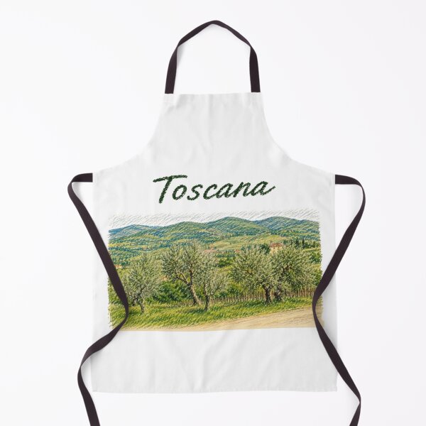 Item preview, Tuscany – Olive trees and Italian hills in pencil style designed and sold by JOANNASKAH.