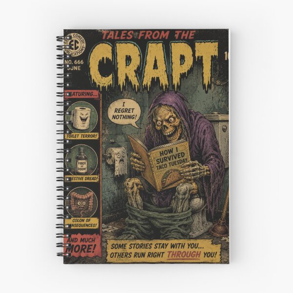 Item preview, Tales From The Crapt - Vintage Retro Horror Parody Comic designed and sold by 4TinyPaws.