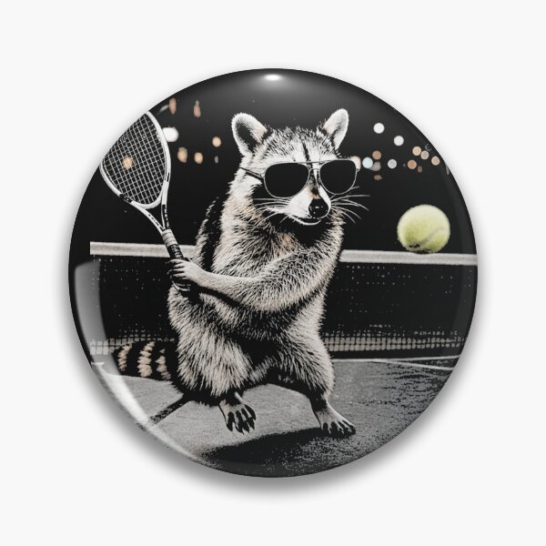 Item preview, Raccoon Racket Hitter Sunglasses Fluorescent designed and sold by Tsugraf Designs.
