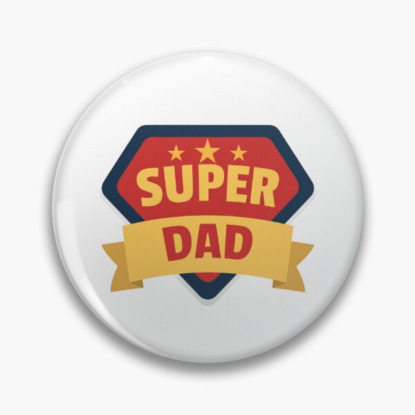 Item preview, Super Dad with Red/Yellow/Blue Stars & Banner Design II designed and sold by jeweleddesigns.