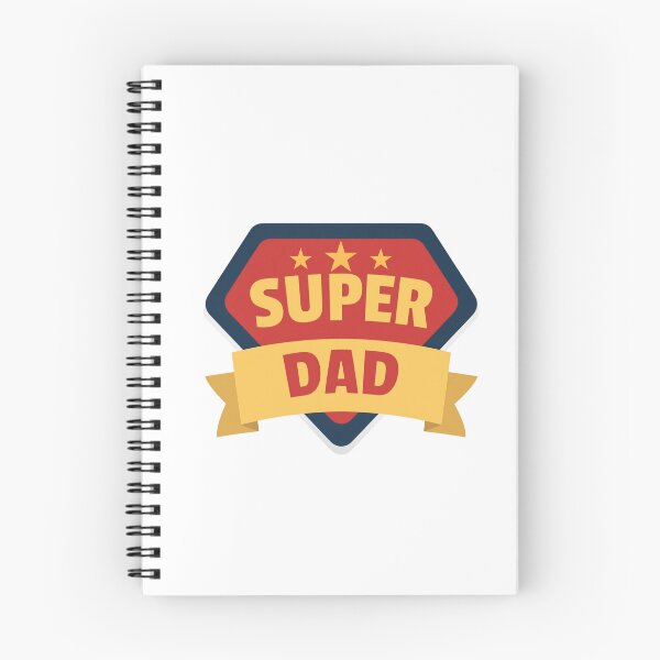 Item preview, Super Dad with Red/Yellow/Blue Stars & Banner Design II designed and sold by JeweledDesigns.