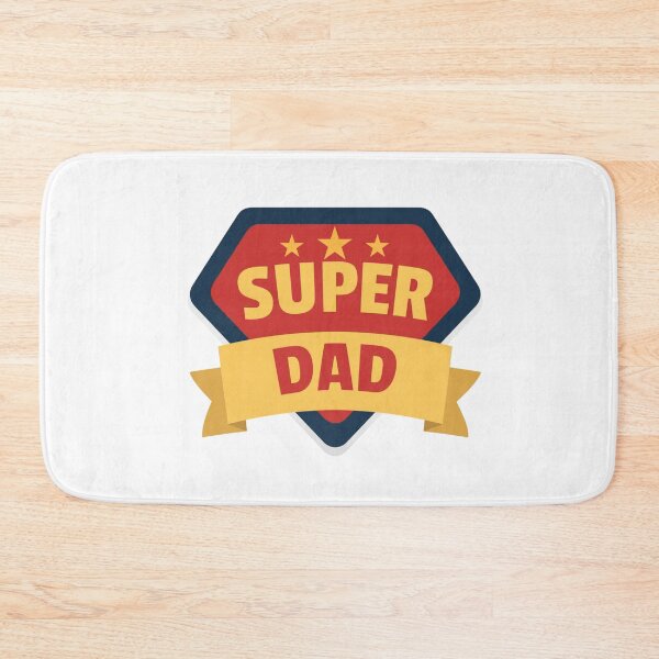 Item preview, Super Dad with Red/Yellow/Blue Stars & Banner Design II designed and sold by jeweleddesigns.