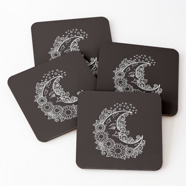 Item preview, Sunflower Moon Celestial Floral Design designed and sold by ArtPer-design.