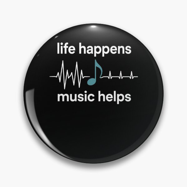 Item preview, Life Happens Music Helps Heartbeat Music Note designed and sold by clothesy7.