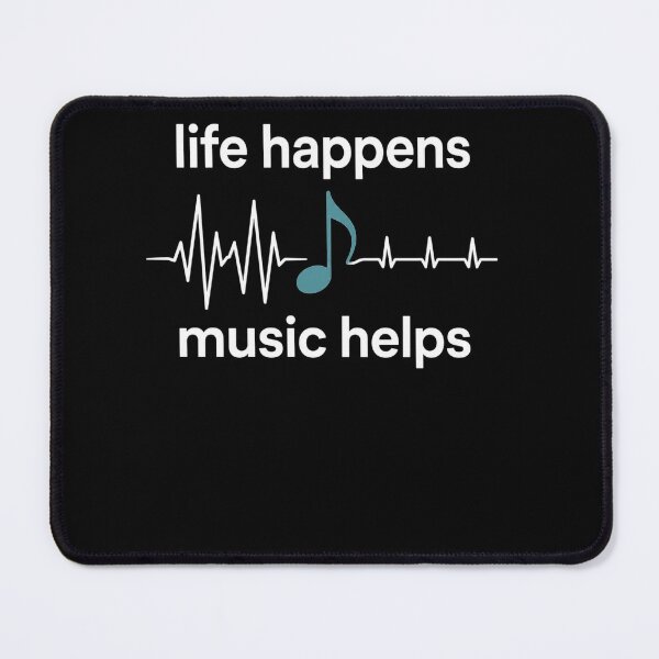 Item preview, Life Happens Music Helps Heartbeat Music Note designed and sold by clothesy7.