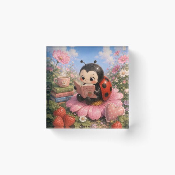 Item preview, Cute Ladybug Reading a Book designed and sold by Design by Sara.