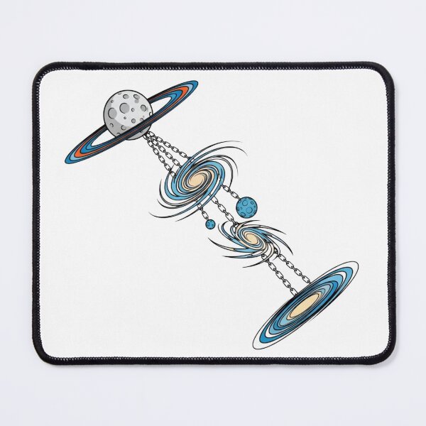 Item preview, Chained Cosmos Surreal Space Galaxies and Planets designed and sold by Dzblack.