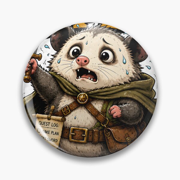 Item preview, I Have No Plan But I Have A Sword Funny Possum RPG Gamer T-Shirt designed and sold by AVINN-SENPAI.