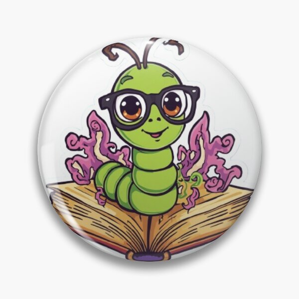 Item preview, Bookworm Club Cute Sticker designed and sold by Stylestickers55.