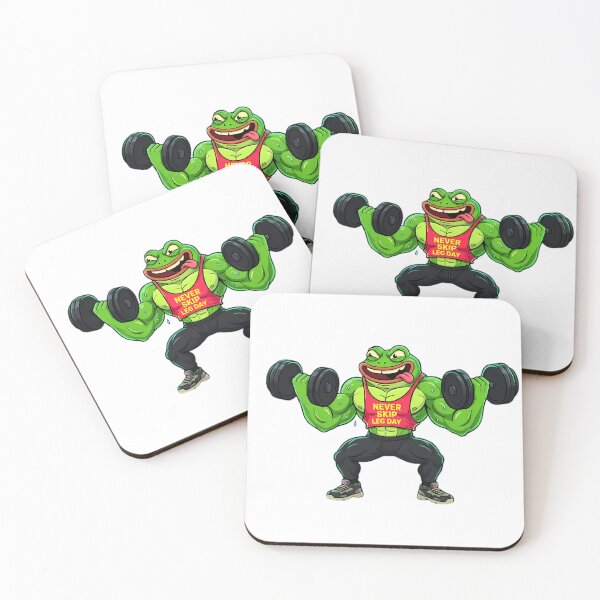 Artikelvorschau, Strong Frog Gewichtheben mit Kurzhanteln – Beintraining nie auslassen entworfen und verkauft von Linework Studio.