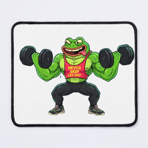 Item preview, Strong Frog Lifting Dumbbells Never Skip Leg Day designed and sold by By:MarcinK.