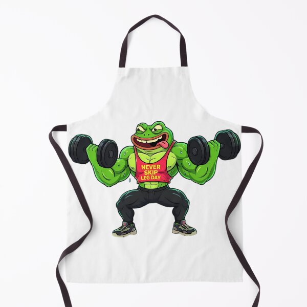 Item preview, Strong Frog Lifting Dumbbells Never Skip Leg Day designed and sold by Linework Studio.