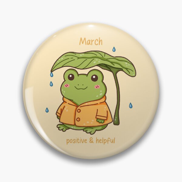 Item preview, March Frog – Positive & Helpful designed and sold by TheRightNotes.