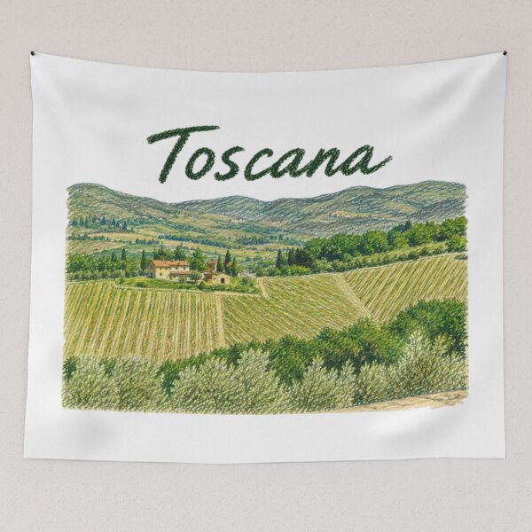 Item preview, Tuscany – Chianti vineyards and Italian hills designed and sold by JOANNASKAH.