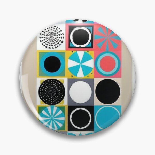 Item preview, Design - Mid-Century Geometric Composition, Op Art Aesthetic of the 60s designed and sold by Reverso-Design.