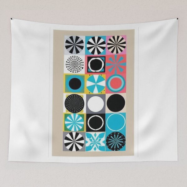 Item preview, Design - Mid-Century Geometric Composition, Op Art Aesthetic of the 60s designed and sold by Reverso-Design.