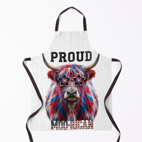 Item preview, Proud MOO-RICAN 4th of July cow designed and sold by DigitalArtsWrld.