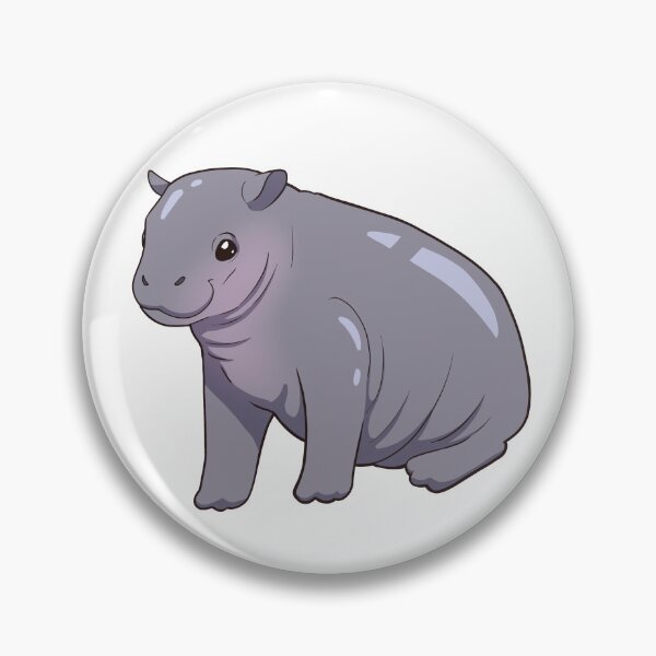 Item preview, Baby Pygmy Hippopotamus  designed and sold by Sonderdaisies.