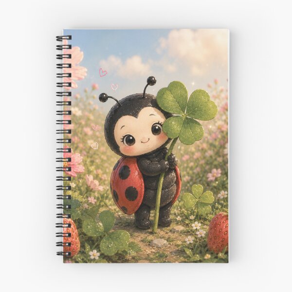 Item preview, Cute Ladybug Holding a Lucky Clover  designed and sold by Design by Sara.
