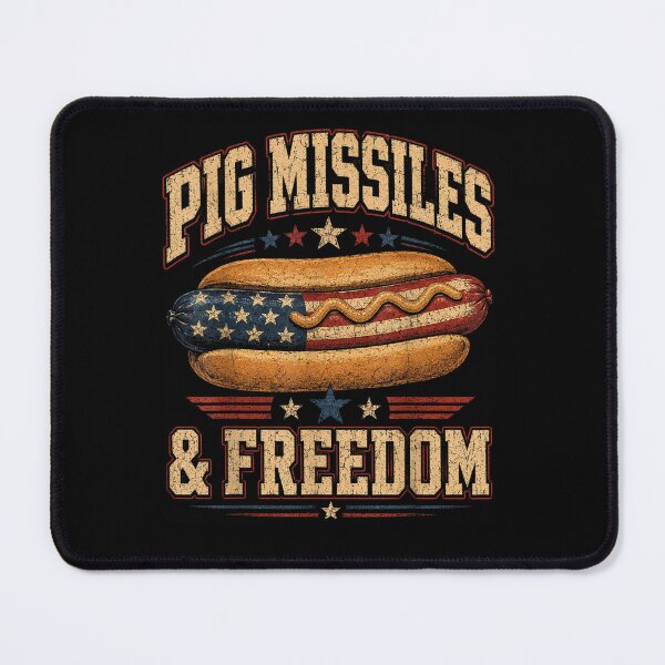 Item preview, Hotdog Pig Missiles Freedom 4th Of July BBQ Patriotic designed and sold by studiopekepeke.