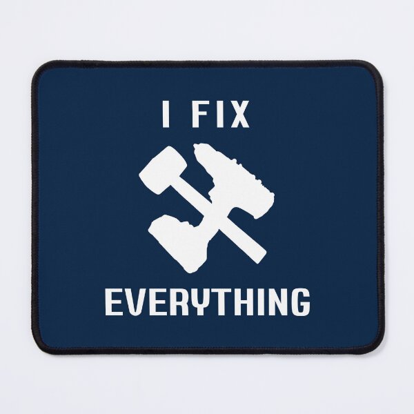 Item preview, I fix everything logo white designed and sold by LeSiPhoto.