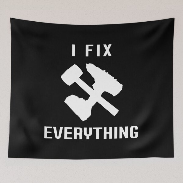 Item preview, I fix everything logo white designed and sold by LeSiPhoto.