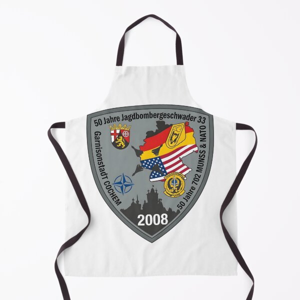 Item preview, Parche conmemorativo del 50.º aniversario de los escuadrones Jagdbombergeschwader 33 y 702 MUNSS (2008) designed and sold by CharlieDesings.