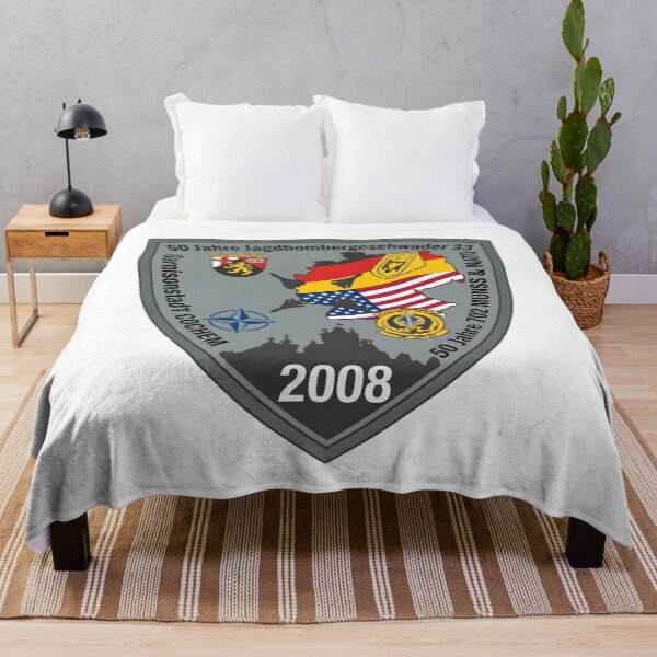 Item preview, Parche conmemorativo del 50.º aniversario de los escuadrones Jagdbombergeschwader 33 y 702 MUNSS (2008) designed and sold by CharlieDesings.