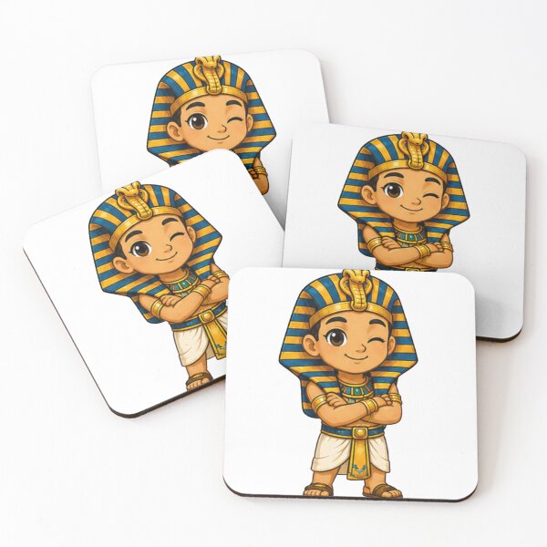 Item preview, Cute Kawaii Egyptian Pharaoh Boy | Ancient Egypt Cartoon Character Sticker, T-Shirt & Gift designed and sold by Ancient Egypt treasures.