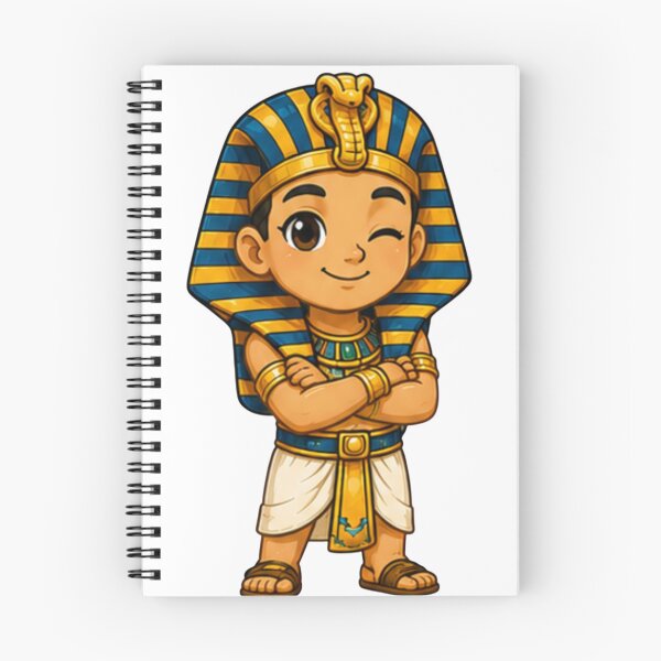 Item preview, Cute Kawaii Egyptian Pharaoh Boy | Ancient Egypt Cartoon Character Sticker, T-Shirt & Gift designed and sold by Ancient Egypt treasures.