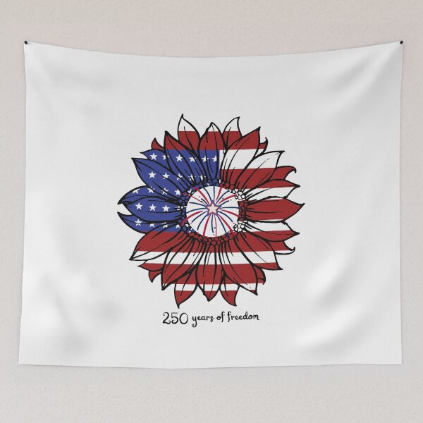 Item preview, 250 Years Of Freedom Flower designed and sold by ZenfiniteDesign.