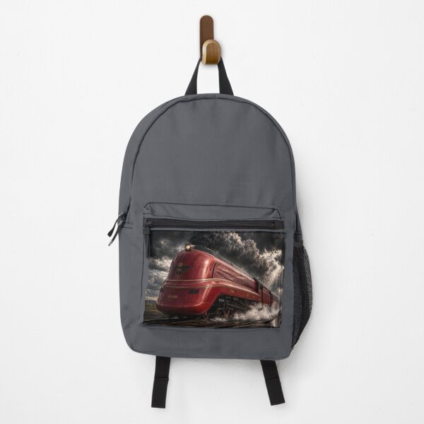Item preview, Streamliner No. 999 Red Art Deco Steam Train designed and sold by ManJiangHong.