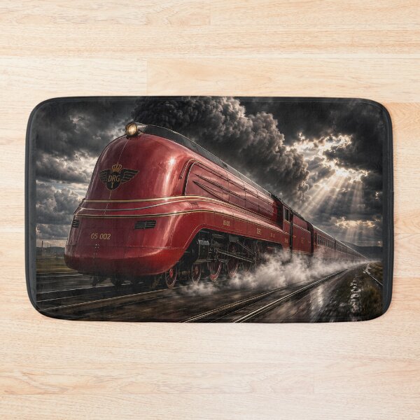 Item preview, Streamliner No. 999 Red Art Deco Steam Train designed and sold by ManJiangHong.