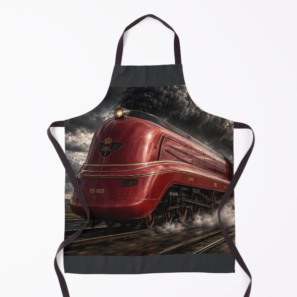 Item preview, Streamliner No. 999 Red Art Deco Steam Train designed and sold by ManJiangHong.