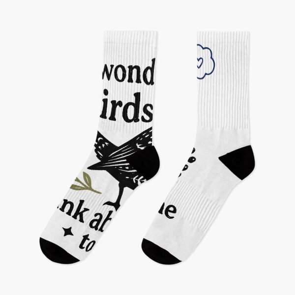 Item preview, Cute I Wonder If Birds Think About Me Too Teachers designed and sold by studiopekepeke.