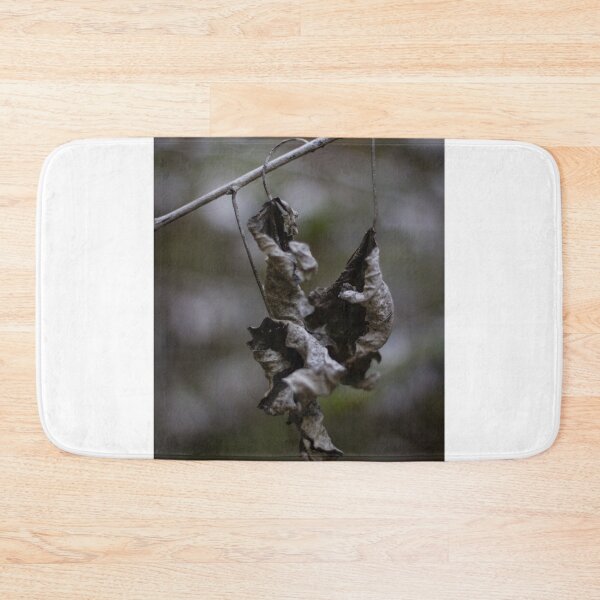 Item preview, Dried Dead Leaves Hanging From Branch In Autumn Forest Closeup With Moody Decay designed and sold by Nmallia.