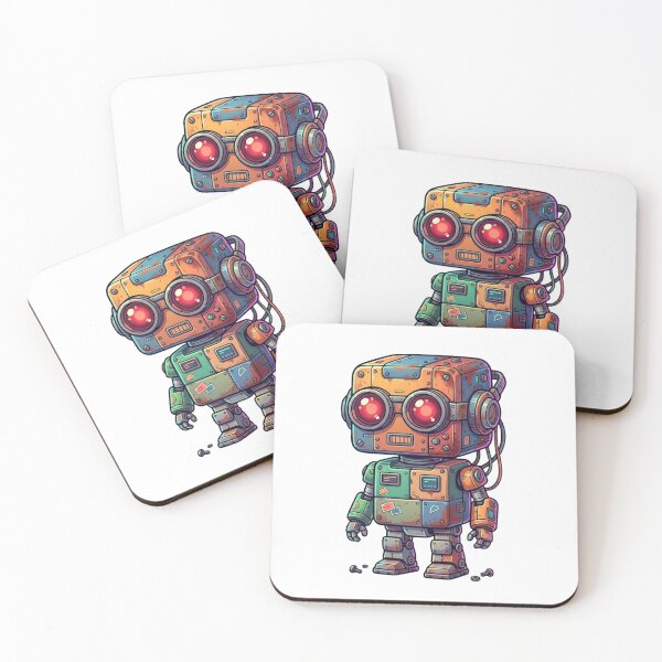 Item preview, Cute Retro Robot Illustration, Vintage Sci-Fi Robot Art, Kawaii Robot Character Design designed and sold by MS Pod Studio.