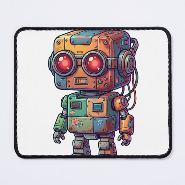 Item preview, Cute Retro Robot Illustration, Vintage Sci-Fi Robot Art, Kawaii Robot Character Design designed and sold by MS Pod Studio.