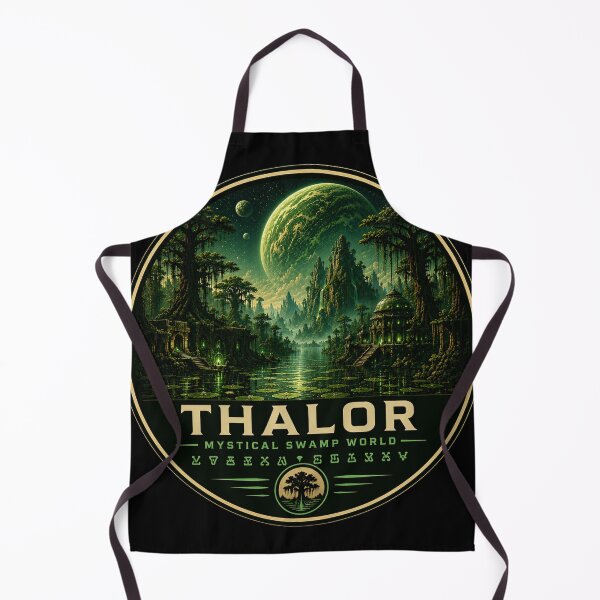 Item preview, THALOR – Mystical Swamp World | Retro Sci-Fi Planet Travel Emblem designed and sold by ChemiroL.