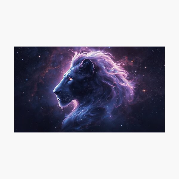 Item preview, Cosmic Lion with Starry Mane Art designed and sold by Nick Seidel.